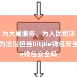 为大局服务、为人民司法、为法治担当bitpie钱包安全吗